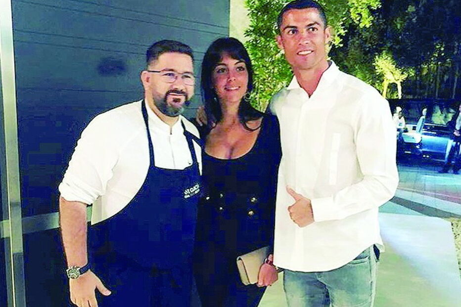 Georgina Rodríguez e Ronaldo jantaram sushi