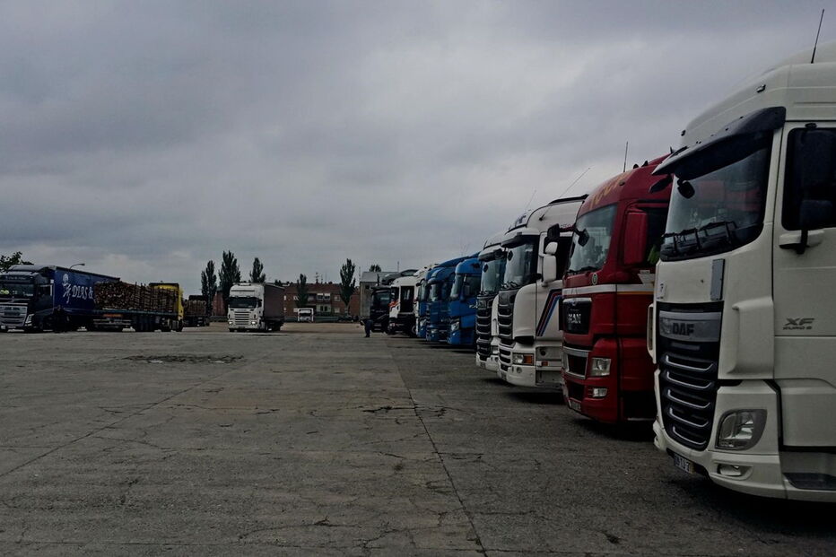 Protesto de camionistas em Vilar Formos, a 28 de maio