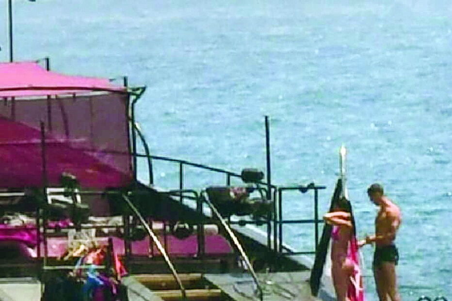 Cristiano Ronaldo com amigos de férias