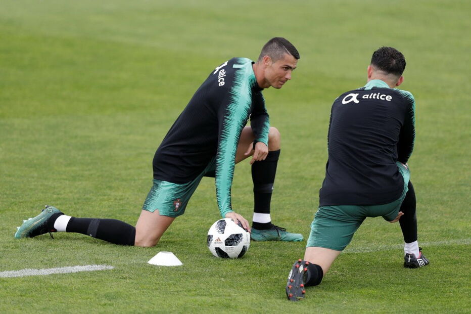 Cristiano Ronaldo na Cidade do Futebol