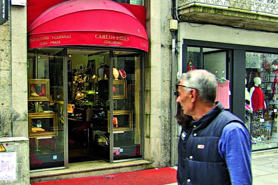 Ourivesaria com peças exclusivas está situada há vários anos na principal rua comercial da cidade de Braga
