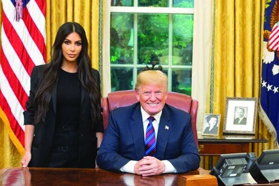Kim Kardashian reuniu-se com Donald Trump 