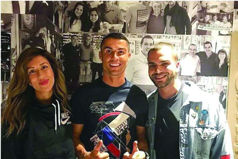 Ana Moura, Cristiano Ronaldo e Rúben da Cruz