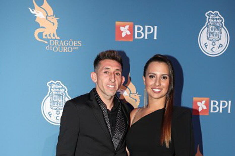 Herrera com a mulher Shantal