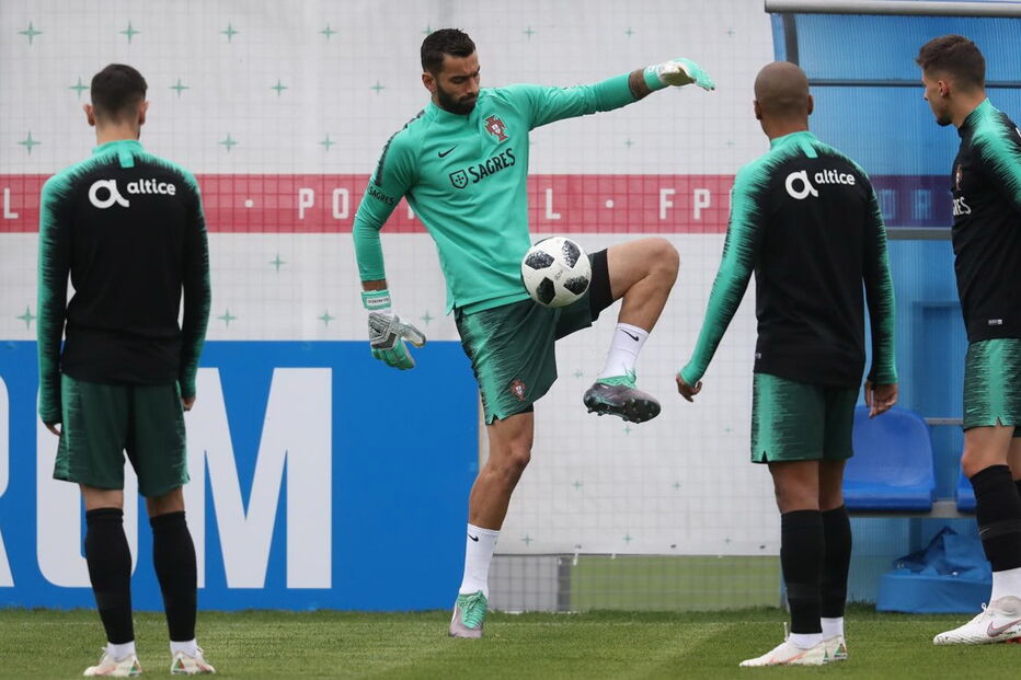 Treino da seleção em Kratovo