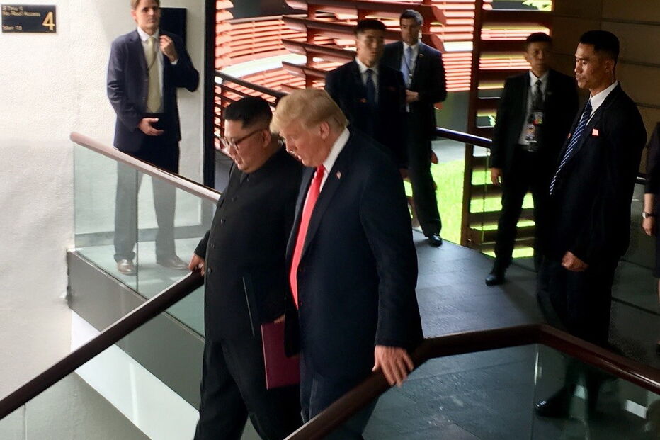 Kim Jong-un e Donald Trump	