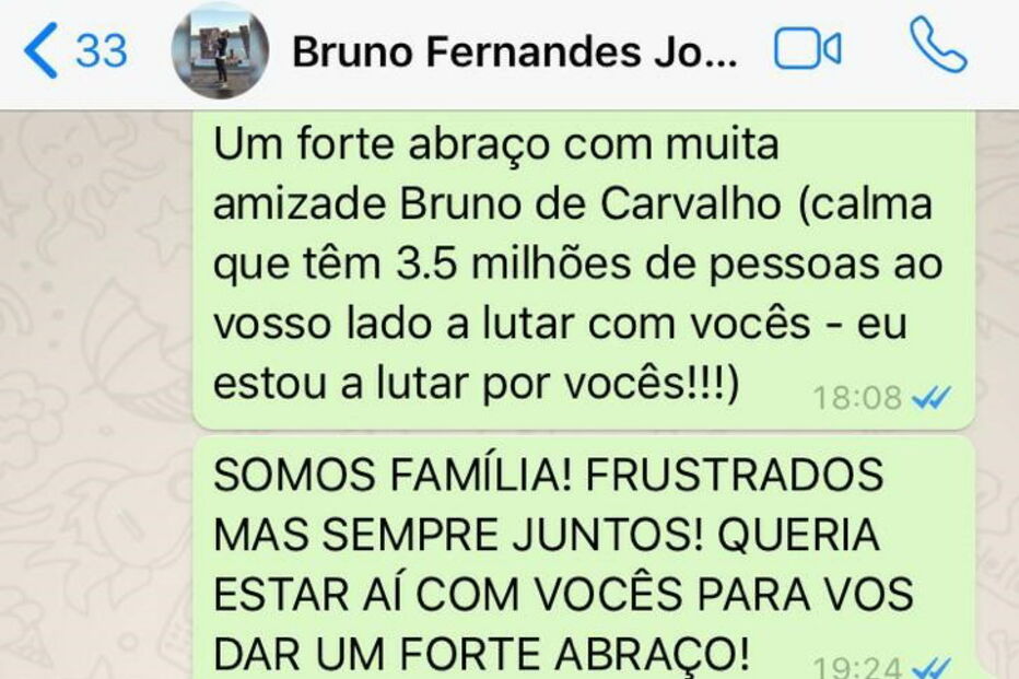 Mensagens partilhadas por Bruno de Carvalho