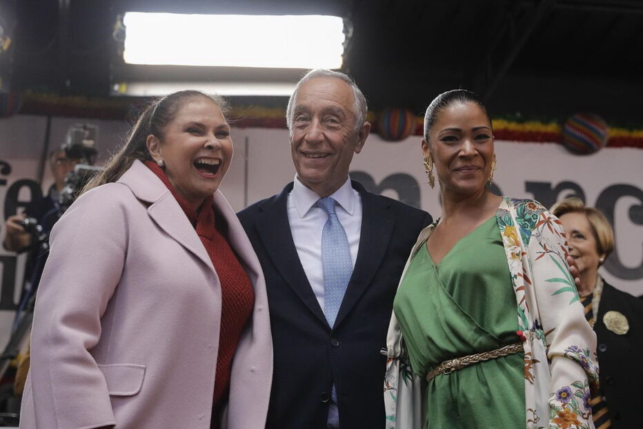 Marcelo com Fafá de Belém e Raquel Tavares