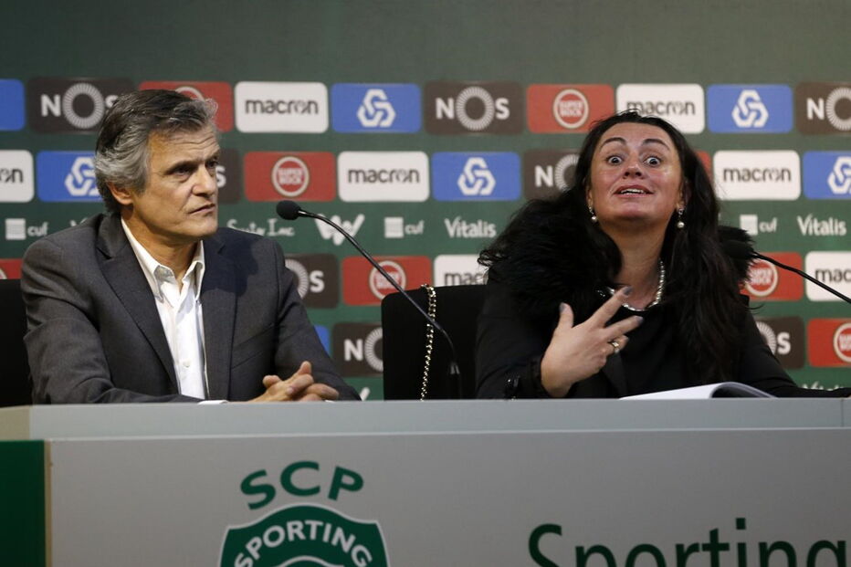 Trindade Barros e Elsa Judas, da Comisssão Transitória da MAG do Sporting