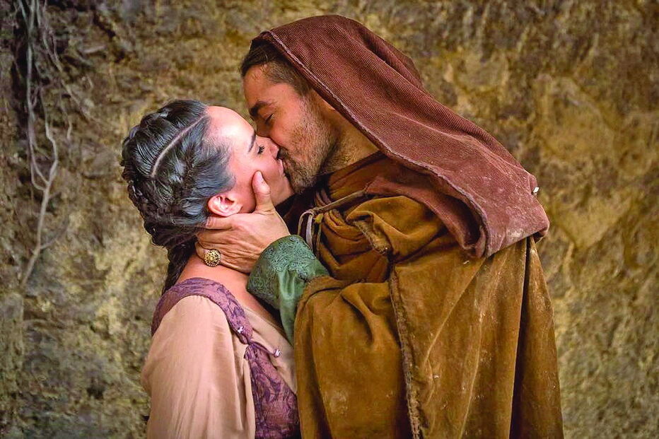 Ricardo Pereira com a mulher, que se fez passar por uma personagem