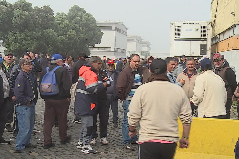 Pescadores protestam em Matosinhos