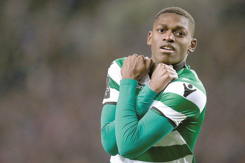 Rafael Leão num jogo pelo Sporting