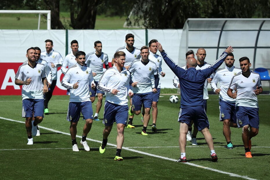 Argentina de Messi treina em Moscovo