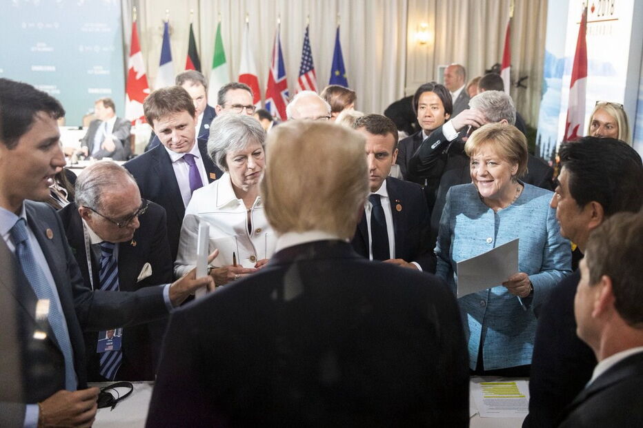Trump e líderes do G7