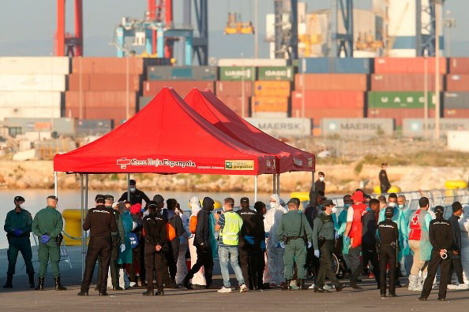 Primeiros migrantes do 'Aquarius' em Valência