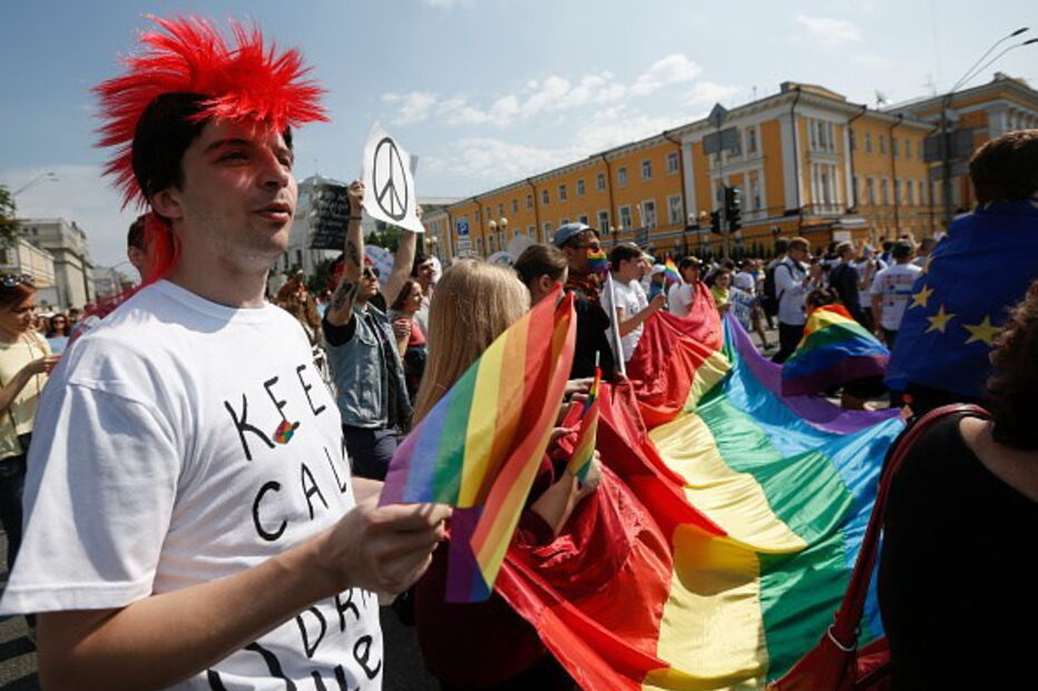 Manifestação gay em Kiev