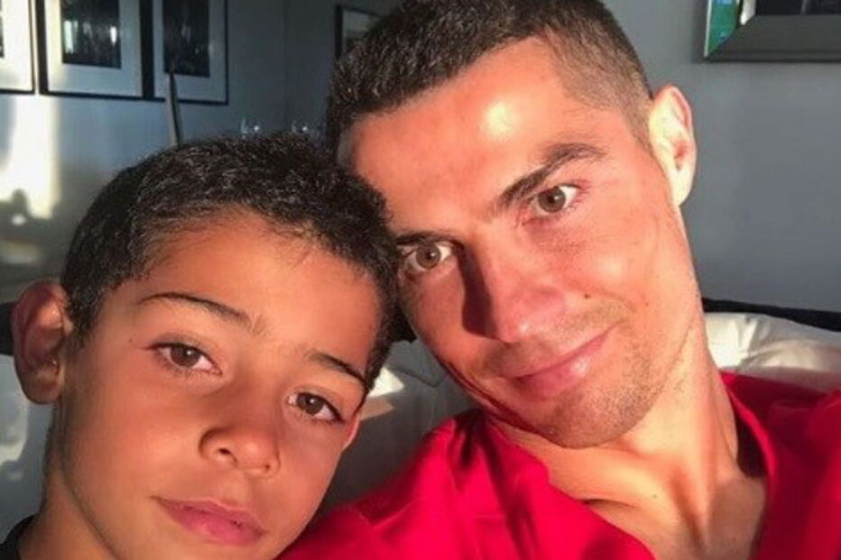 Cristiano Ronaldo com Cristianinho	