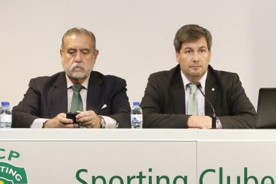 Artur Torres Pereira e Bruno de Carvalho em 2014, quando ambos estavam na direção do Sporting