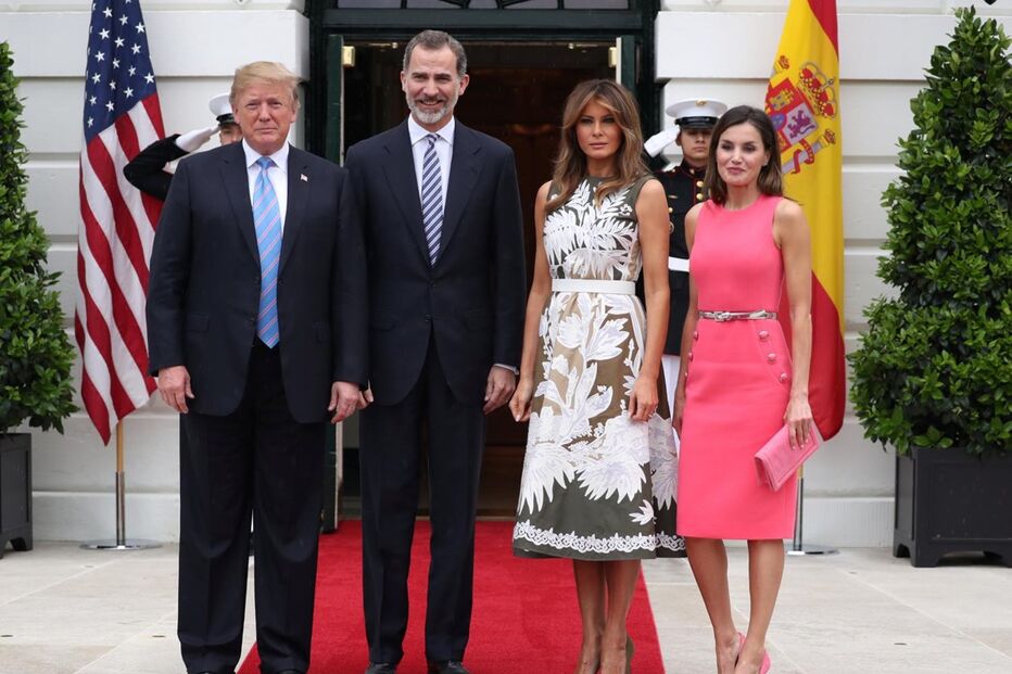 Reis, Espanha, Casa Branca, EUA, Donald Trump, Melania Trump, Viagem de Estado