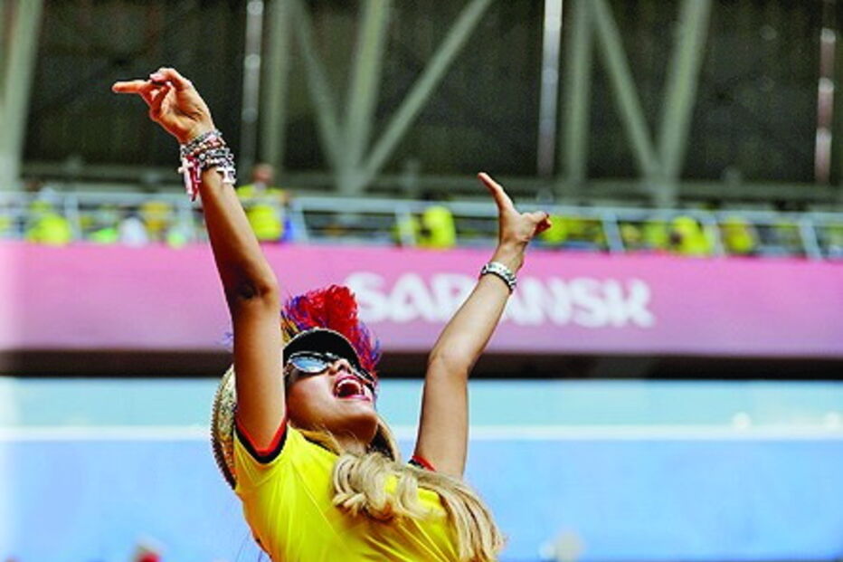 Colombiana parede pedir apoio divino