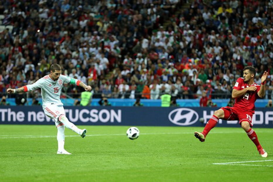 Jogo entre Espanha e Irão