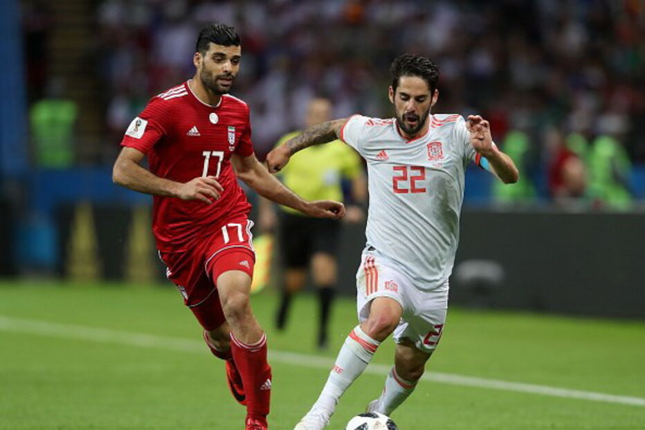 Jogo entre Espanha e Irão