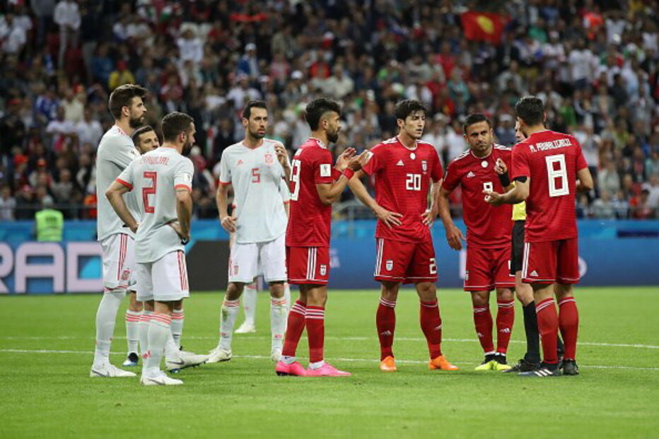 Jogo entre Espanha e Irão
