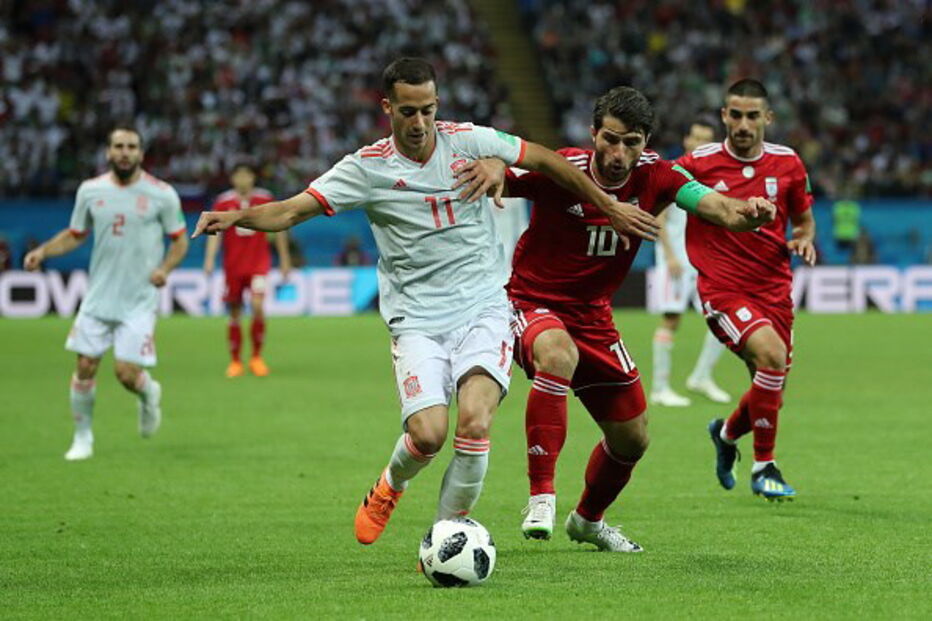 Jogo entre Espanha e Irão