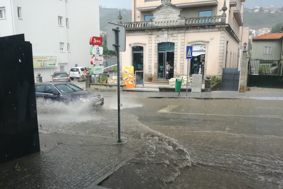 Granizo que caiu em Lamego foi captado em imagem por Joana Santos