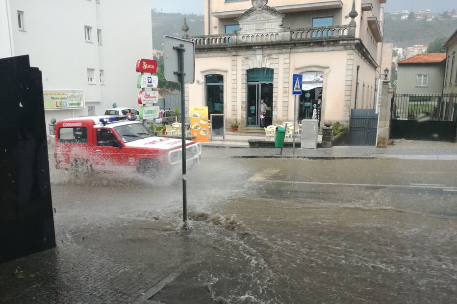 Granizo que caiu em Lamego foi captado em imagem por Joana Santos
