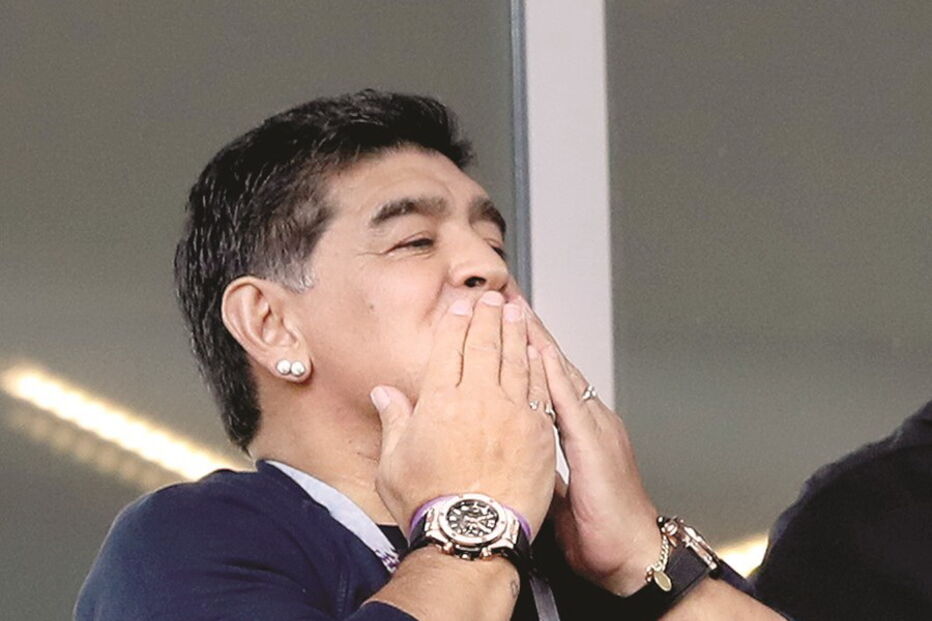 Maradona está em Moscovo e tem sido uma voz crítica para a seleção       
