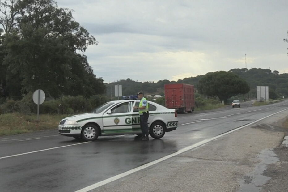 Local do acidente na Marateca