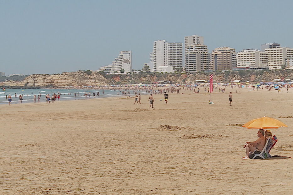 praias, areia, Algarve