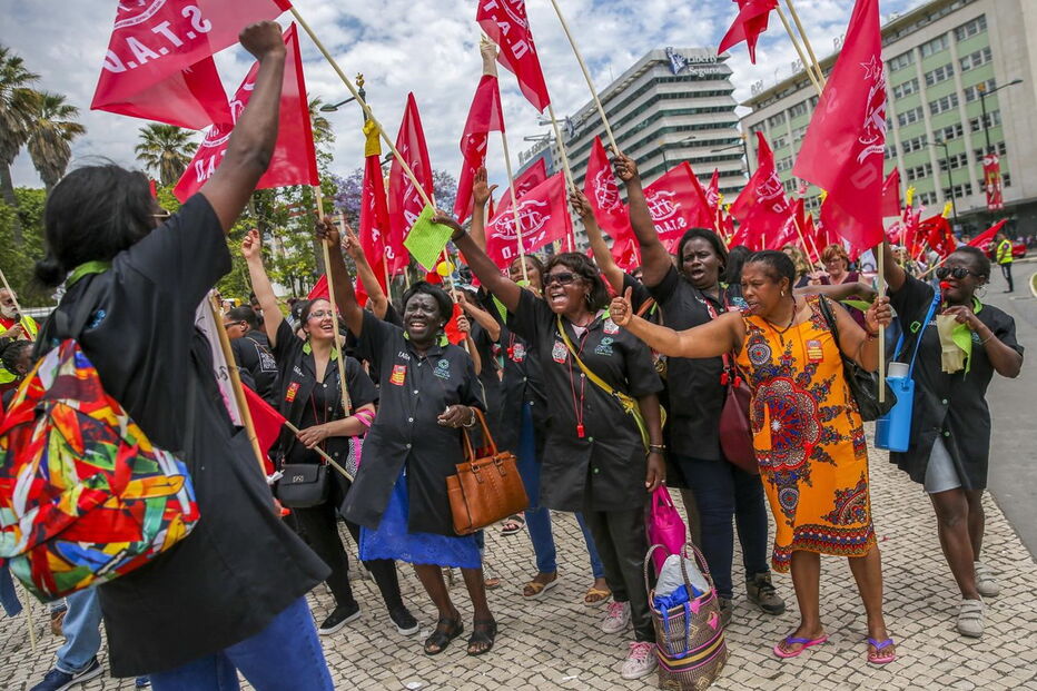 Trabalhadores do setor das limpezas manifestaram-se em Lisboa