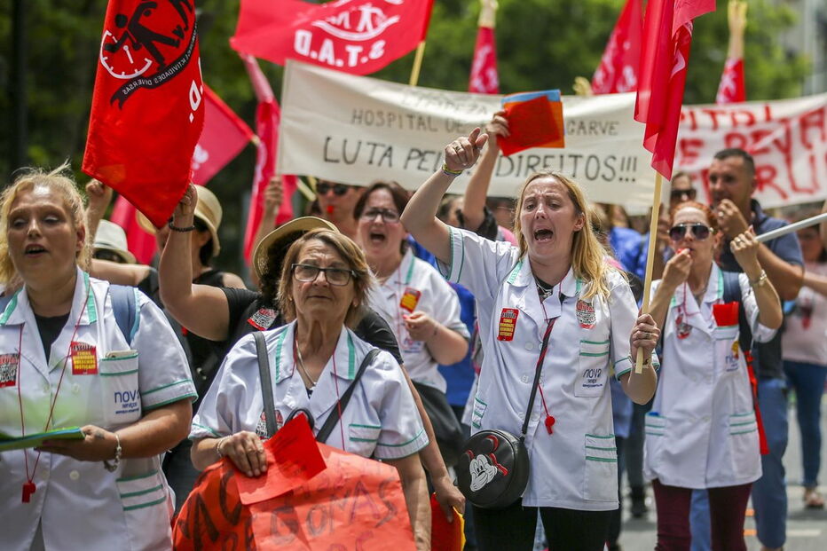 Trabalhadores do setor das limpezas manifestaram-se em Lisboa