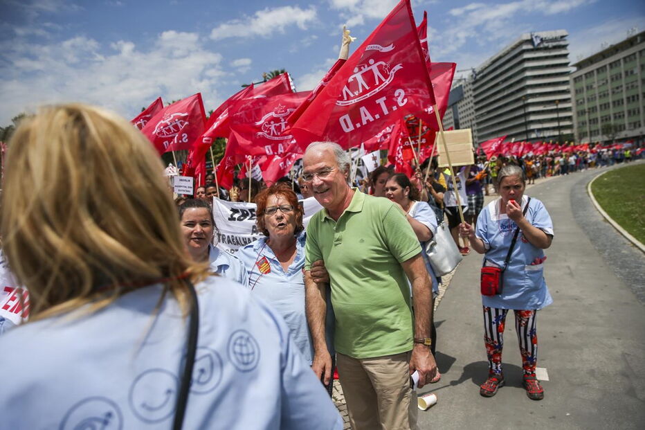 Trabalhadores do setor das limpezas manifestaram-se em Lisboa