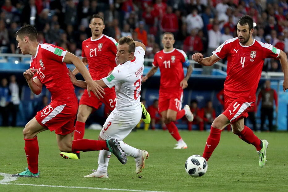Sérvia e Suíça defrontaram-se no Mundial da Rússia