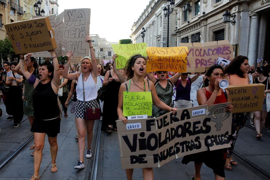 Protestos em Madrid contra La Manada