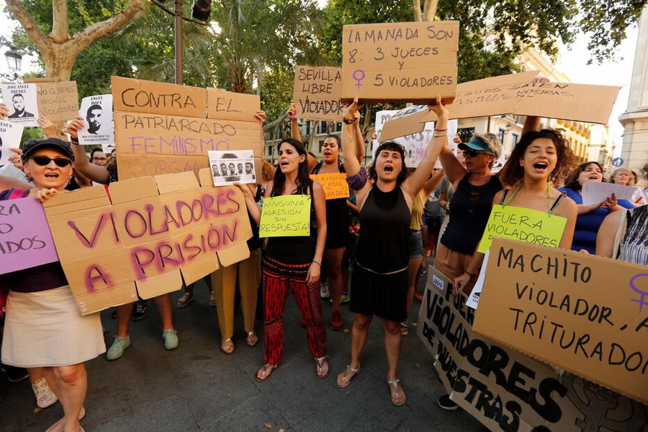 Protestos em Madrid contra La Manada