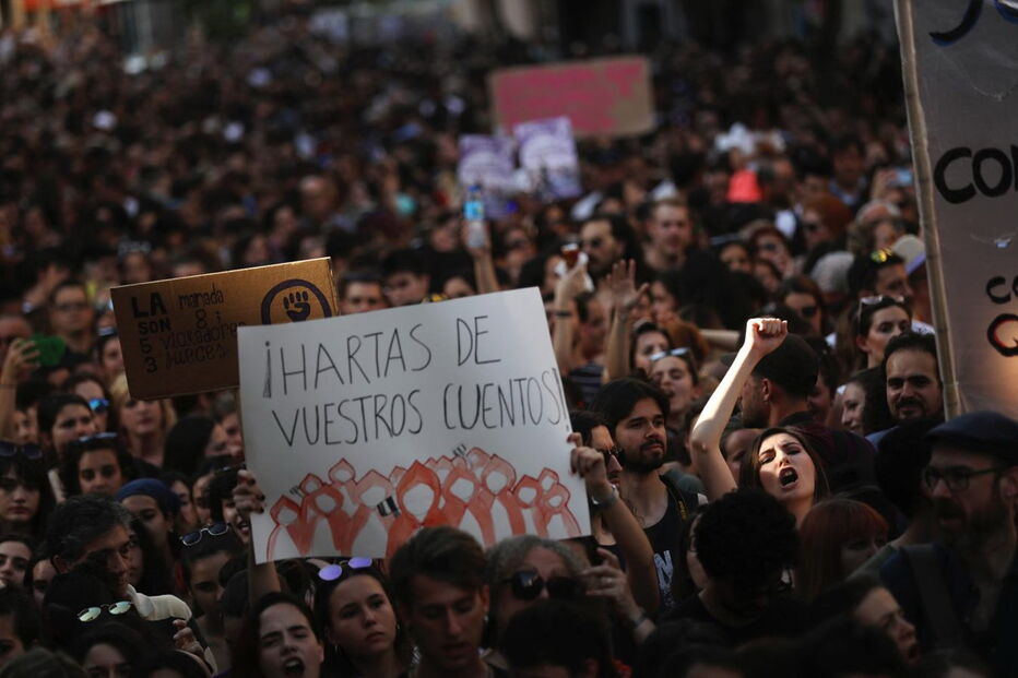 Protestos em Madrid contra La Manada