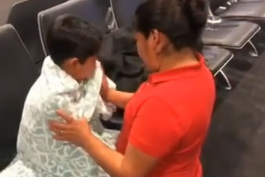 Beata Meija-Meija reencontra-se com o filho