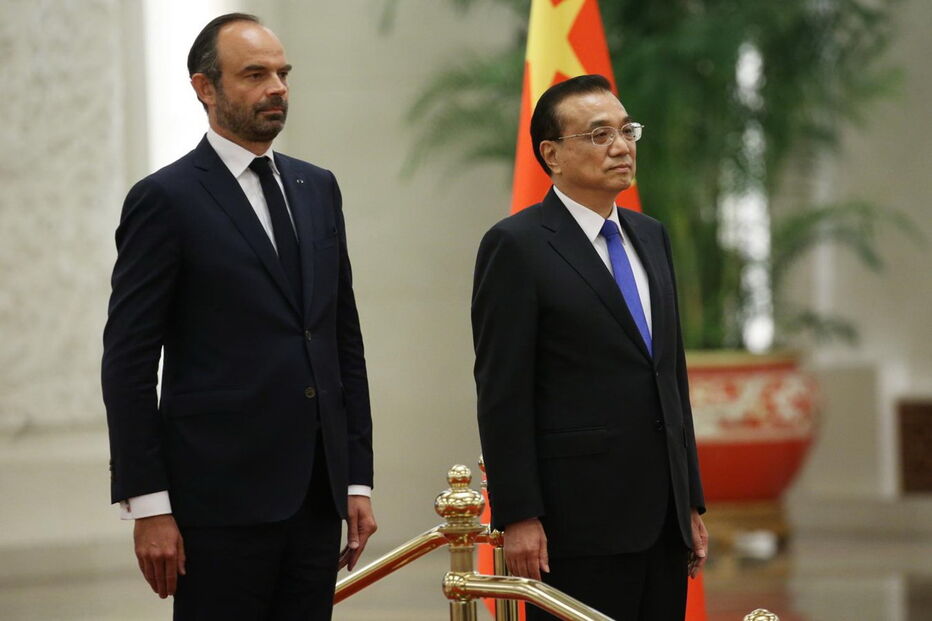 PM Chinês Li Keqiang recebe o seu homólogo francês Edouard Philippe