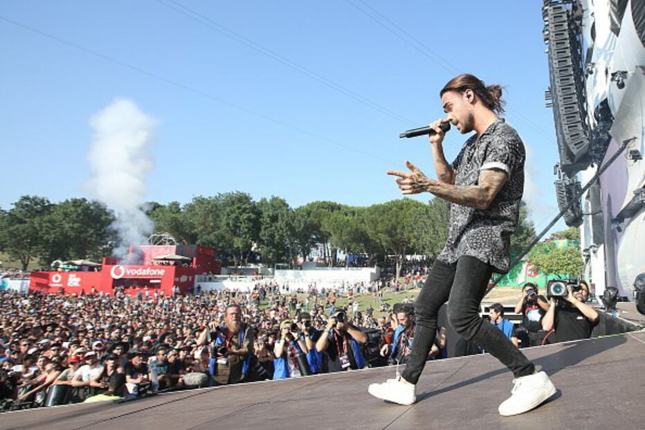 Diogo Piçarra no primeiro dia do Rock in Rio Lisboa