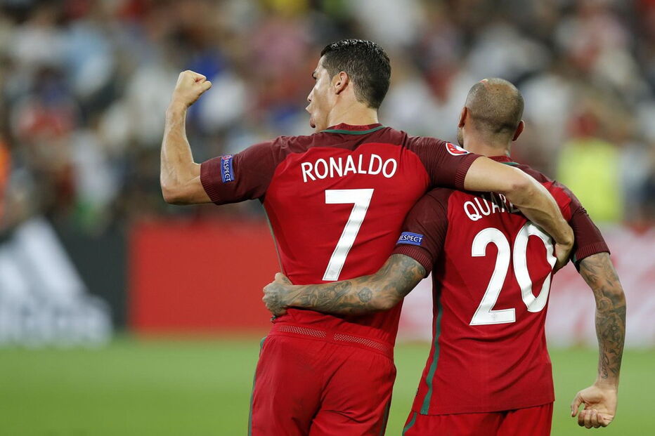 Ricardo Quaresma e Cristiano Ronaldo em 2016