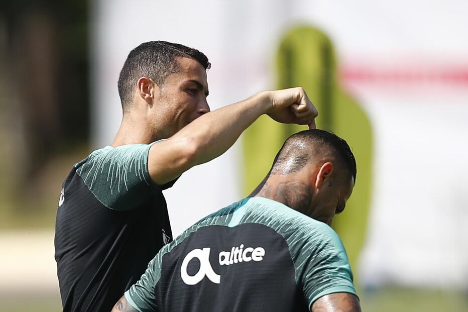 Ricardo Quaresma e Cristiano Ronaldo em 2018