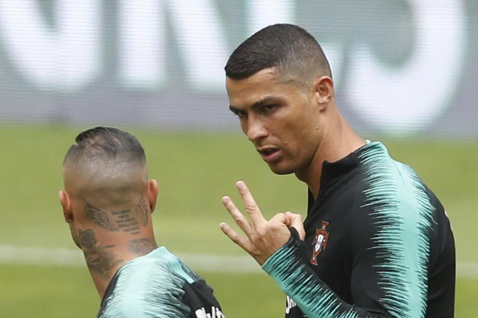 Ricardo Quaresma e Cristiano Ronaldo em 2018