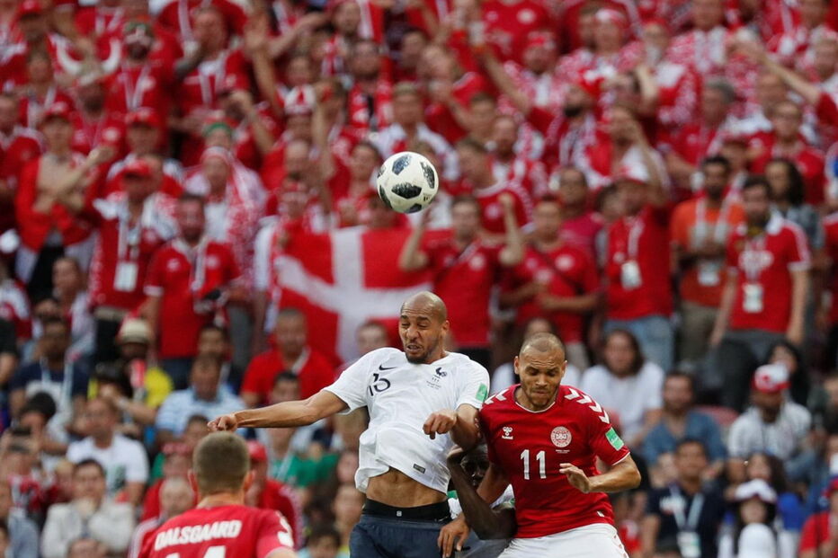 França e Dinamarca em jogo do Mundial da Rússia