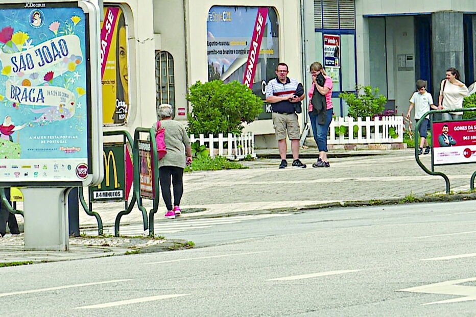 Avenida da Liberdade, em  Braga, onde Vítor Gil foi atropelado 