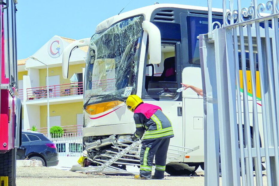 Acidente com autocarro