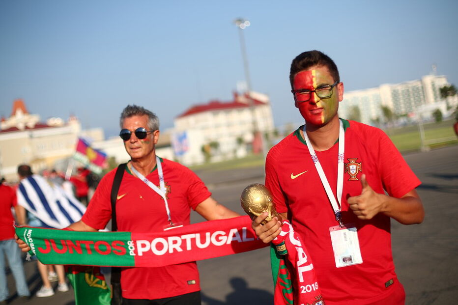 Portugueses fazem a festa na Rússia	